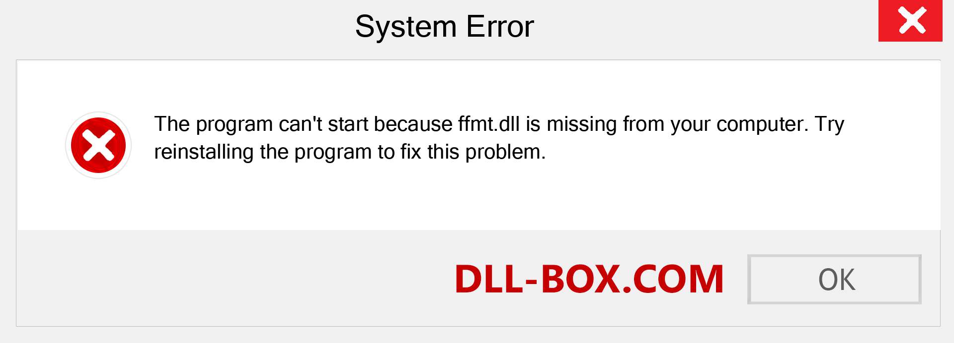  ffmt.dll file is missing?. Download for Windows 7, 8, 10 - Fix  ffmt dll Missing Error on Windows, photos, images